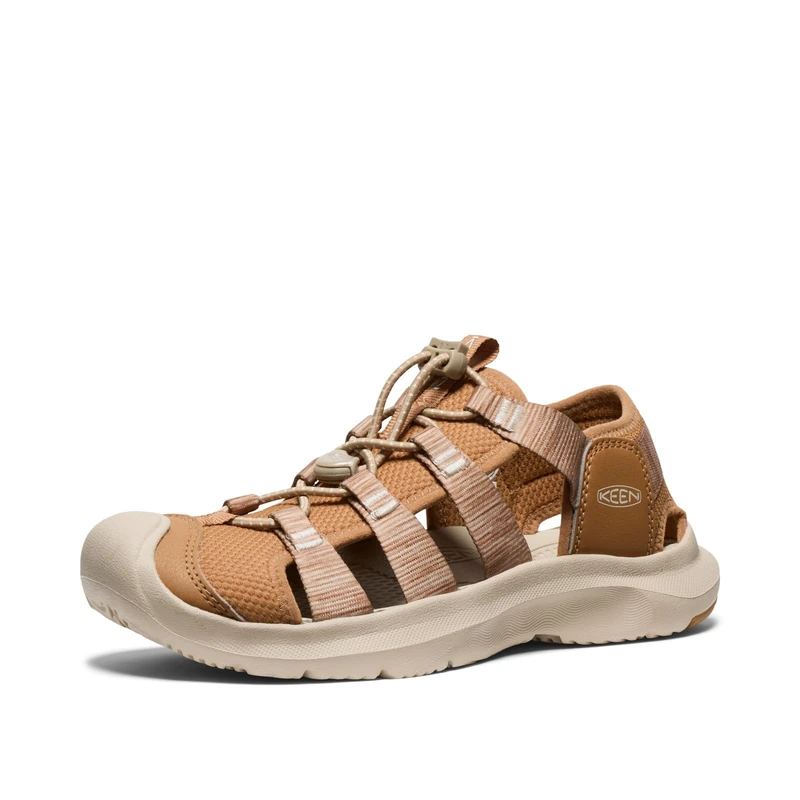 KEEN Women's Seanik H2 Durable Lightweight Comfortable Hybrid Water Sandals, Chipmunk/Cornstalk, 8.5