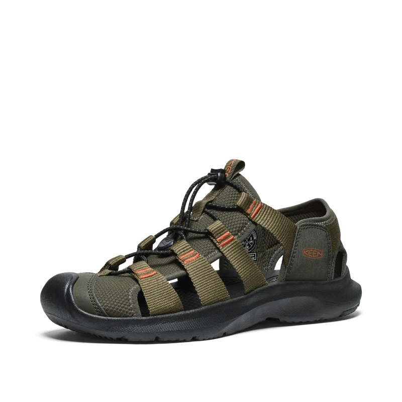 KEEN Men's Seanik H2 Durable Lightweight Comfortable Hybrid Water Sandals, Forest Night/Dark Olive, 8.5