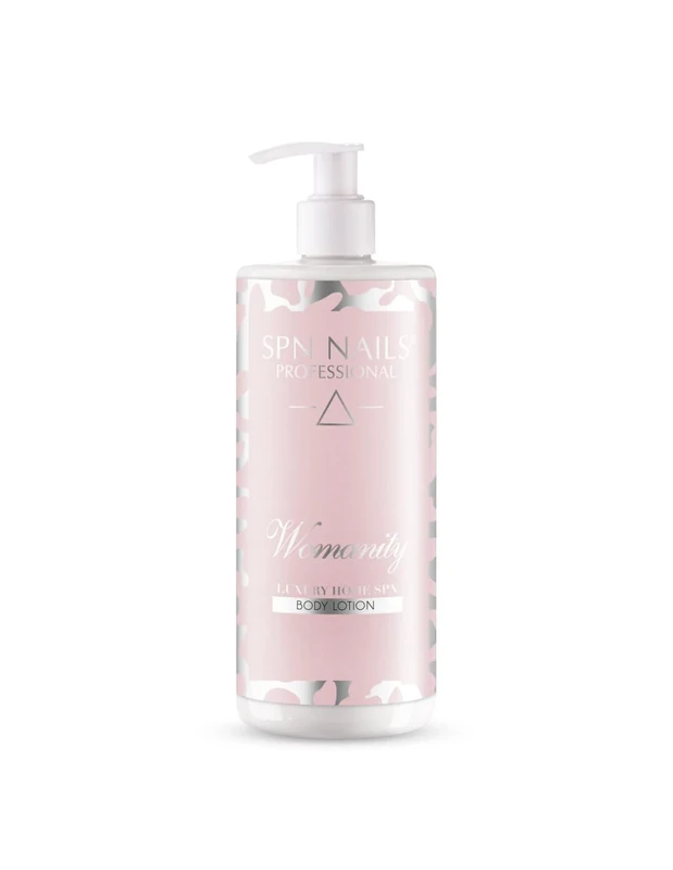 Spn Nails Professional Body Lotion By Womanity 500Ml Infused With Shea Butter, Elegant, Semi-Sweet, Cherish Skin With Delicate Texture All Skin Types