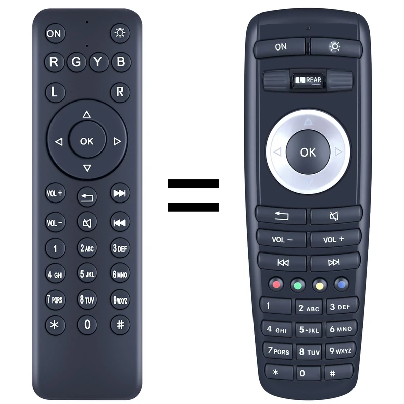 TCNOUMT New DVD Remote Control Compatible for 2010-2018 Mercedes-Benz GL ML CLASS REAR SEAT ENTERTAINMENT DVD REMOTE A2218703889