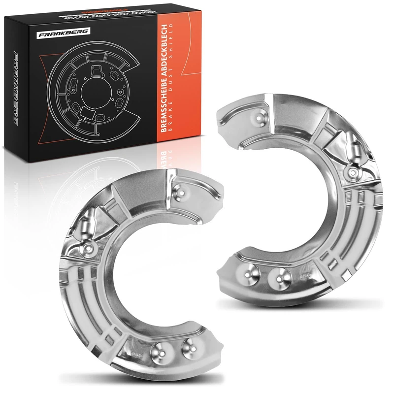 Frankberg 2x Brake Dust Shield Front Left Right Compatible with 5 Series F10 518-550 2.0L-4.4L 2009-2016 5 Series F10 M5 4.4L 2011-2016 6 Series F12 640 650 3.0L 4.4L 2010-2018 Replace# 34116775265