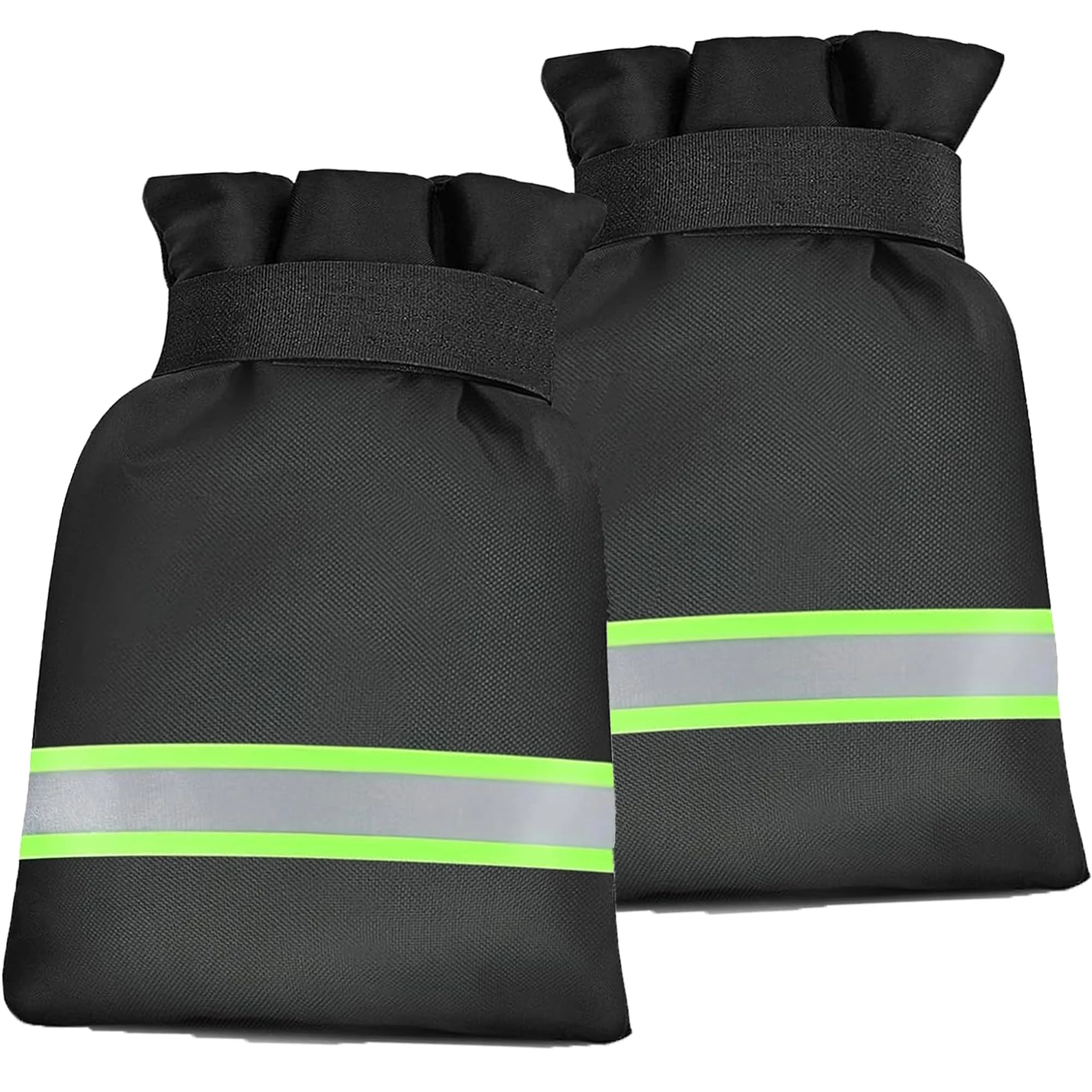 2Pcs Large Outside Tap Cover with Reflective Strip, 25x18cm Outdoor Tap Cover for Winter, Waterproof & Thickened Tap Jacket, Tap Cosy Cover Protects Your Tap from Freezing Bursting - Black