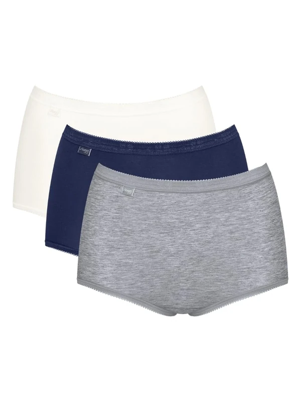 Basic+ Maxi 3 Pack Briefs White/Navy/Grey Grey 4XL - 22