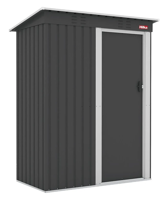 Hilka 92900181 5X3FT Metal Garden Shed