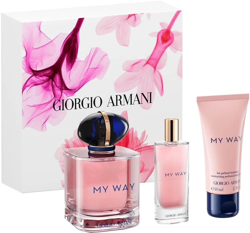 GIORGIO ARMANI My Way Gift Set (Eau de Parfum 3 fl. Oz + EDP 0.5 Fl. Oz + Body lotion 1.7 Fl. Oz)