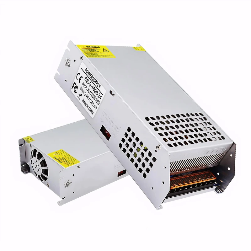 SWTPWR - 24V 24V 41A 1000W power supply, AC to DC converter, 110V/120V to 24V, LED transformer, smart cooling fan, designed for LED strips, CCTV and