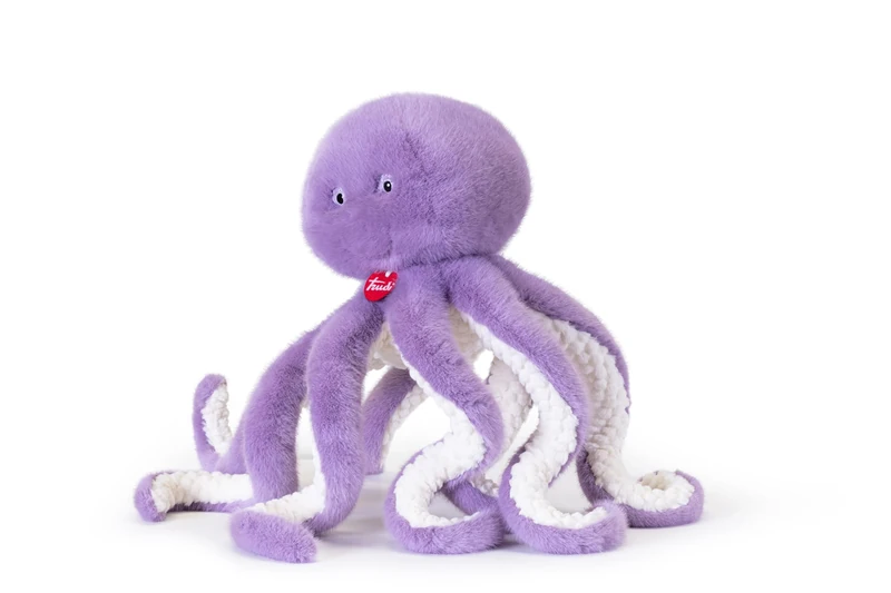 Trudi Purple octopus Plush sea gifts, underwater animals and beach. Xmas and birthday present | 62x85x62cm size XL | Sealife Depth | model 26577