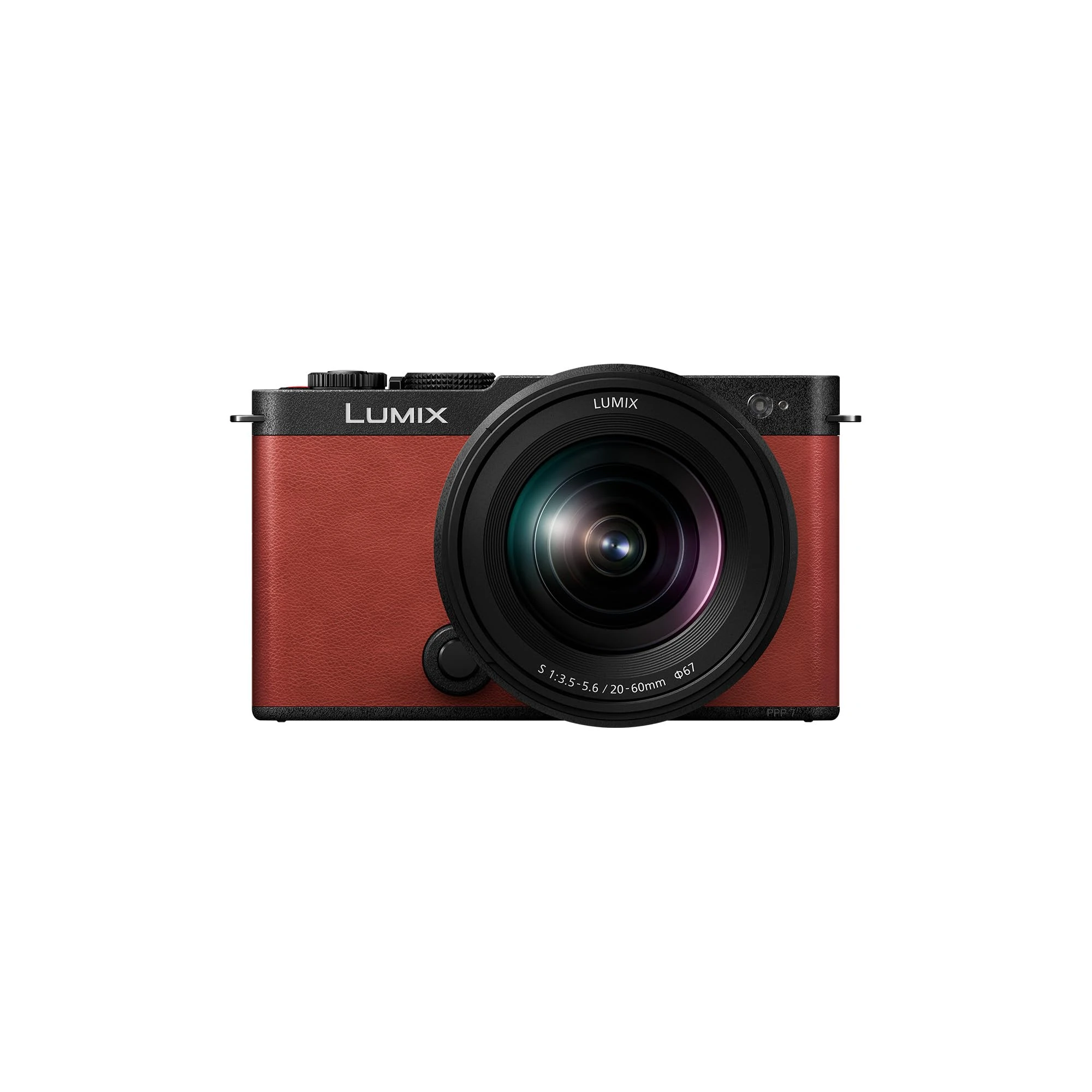 Panasonic Lumix S9, Full Frame Mirrorless Open Gate Vlogging Camera, with 20-60mm (x3 Zoom) Lens, 24.2MP, 6K /4K Video, 779 Point PDAF, Image Stabilisation, Free-Angle Screen, 5Ghz WiFi, Crimson Red