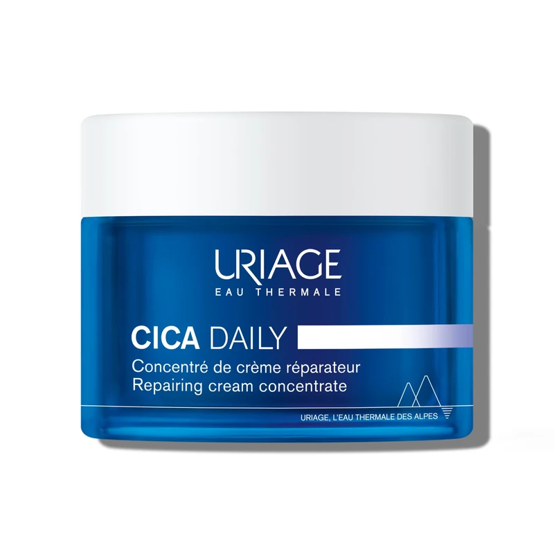 Uriage Cica-Daily Repairing Cream Concentrate with Centella Asiatica, Hyaluronic Acid & Vitamin B5 - Repairs & Hydrates in 1 Application - Fragrance-free - 96% Natural Origin (Pack of 1, 50 ml)