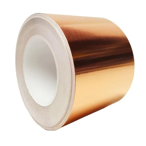 Adhesive Copper Slug Tape | Copper Slug Snail Repellent | Slug Deterrent Barrier Tape | Humane Pest Control (50mm x 12 Metre)