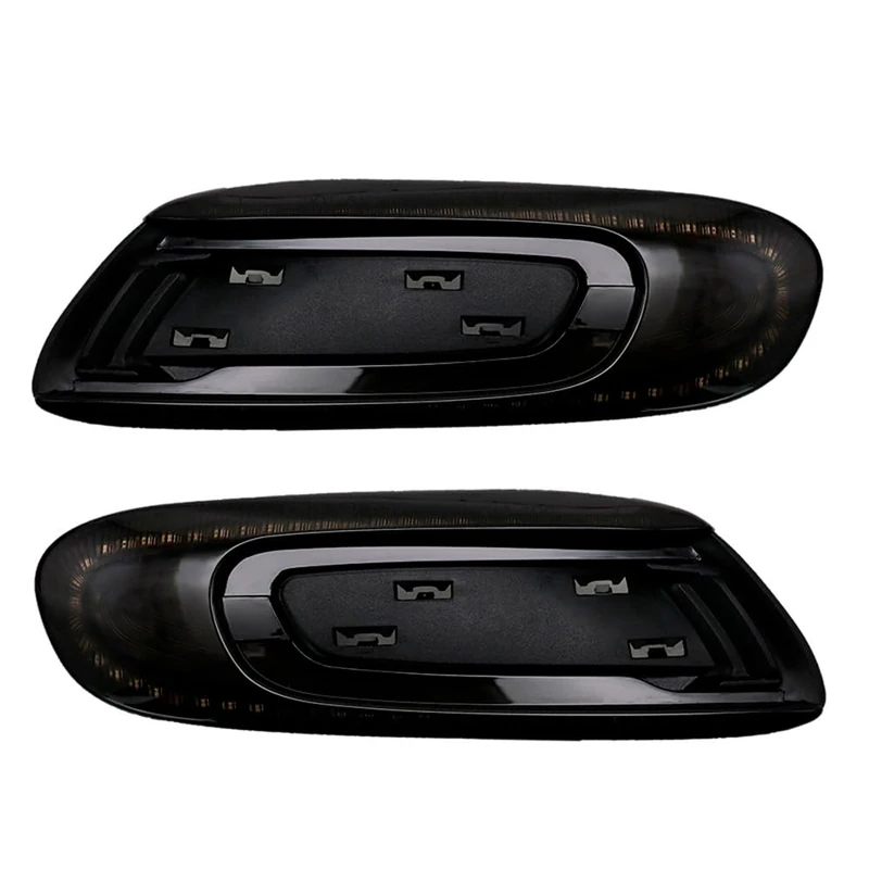 AutoStyle Set LED Side Indicators compatible with Mini F55 5-doors / F56 3-doors / F57 Cabrio - Smoke - incl. Dynamic Running Light