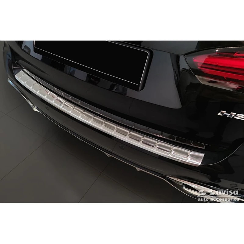 Avisa Stainless Steel Rear bumper protector compatible with MG (E) HS Facelift 2020-2023 & Facelift 2023-2024 'British Flag'