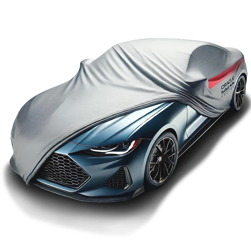 Red Bull Oracle Universal 3-layer car cover - Size M - Silver/Red