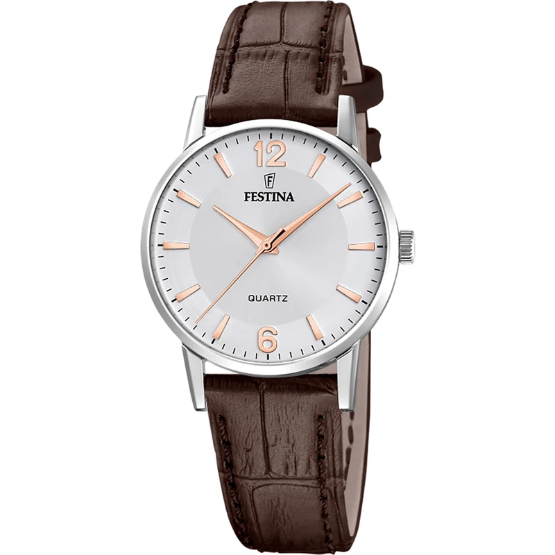 Festina Ladies Stainless Steel Watch with Leather Strap F20691/2