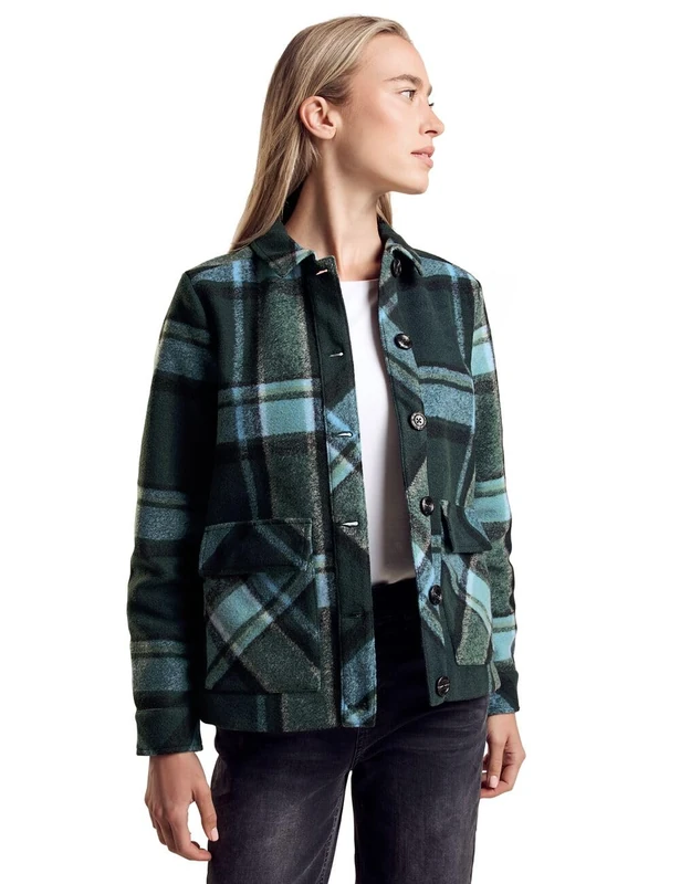 Street One Women's A212241 Short Jacket, Hunter Green, 36