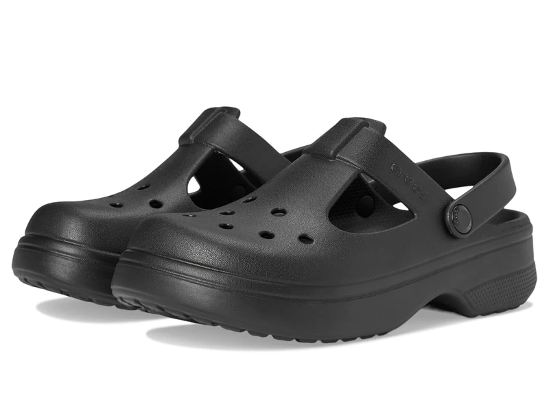 Crocs Unisex Kids Clog,Classic Mary Jane Clog K,Black,6 UK Child