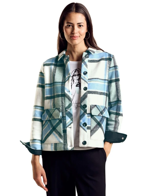 Street One Women's A212241 Short Jacket, Lucid White, 42