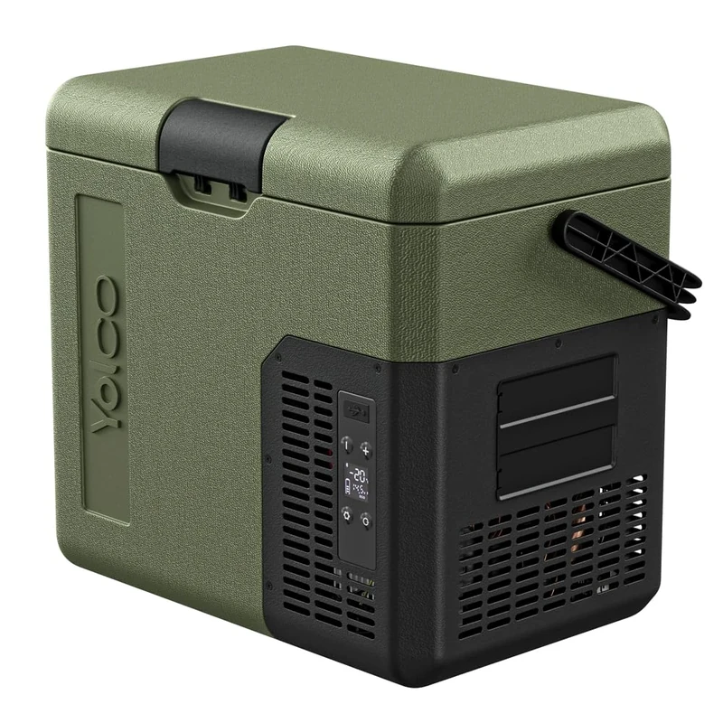 Yolco ET18 GREEN, Portable compressor refrigerator, Green