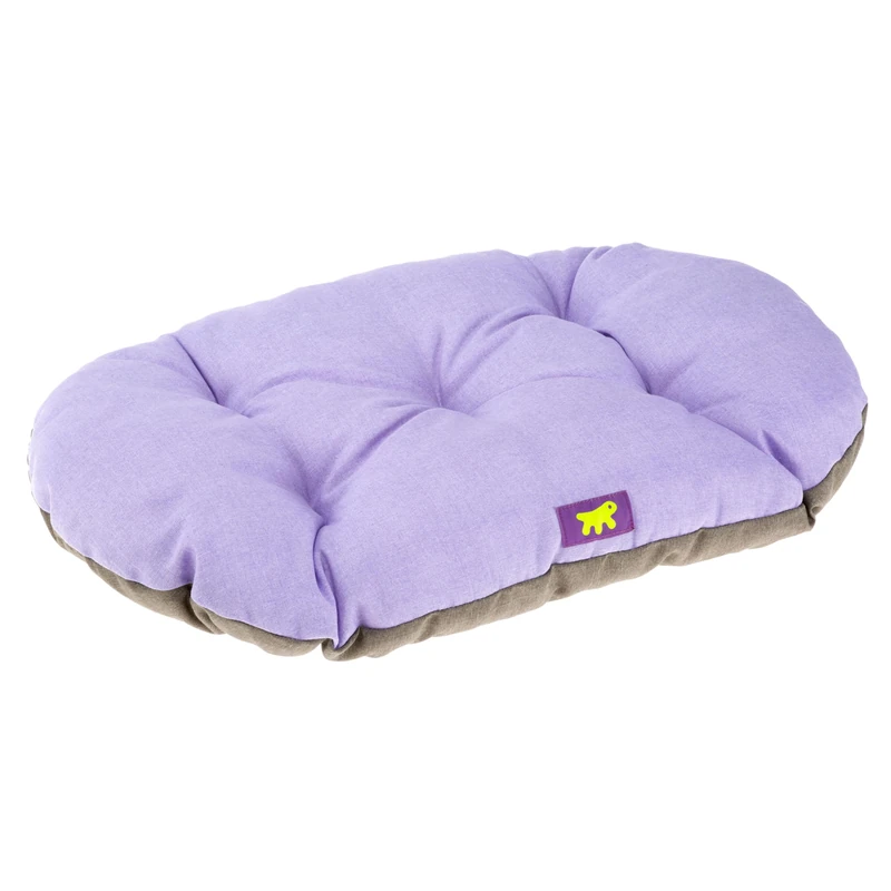 Ferplast Dog Bed Large Dog Cushion Washable Pet Mattress in Cotton with Soft Padding, 100 x 63 cm. Lilac