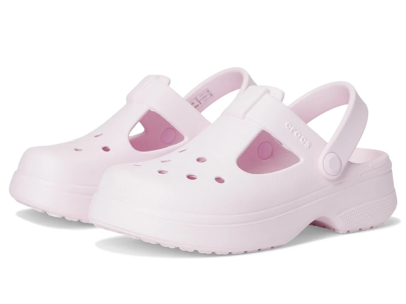 Crocs Unisex Kids Clog, Classic Mary Jane Clog K, Pink Milk, 1 UK Child