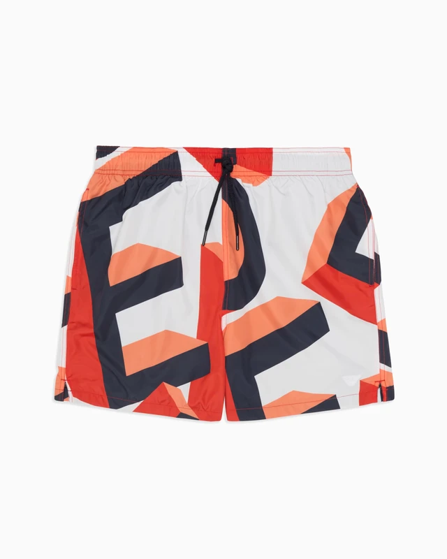 Emporio Armani MAN Macro Lettering MID Boxer White L