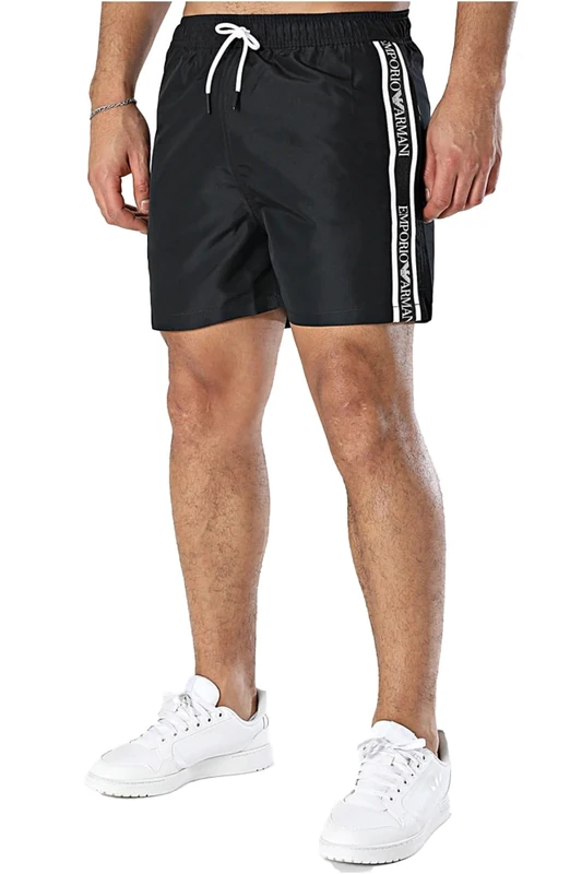 Emporio Armani MAN Logo Tape MID Boxer Black XXL - Image 1