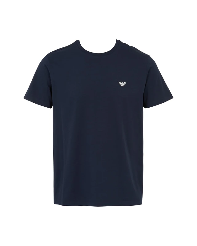 Emporio Armani MAN Eagle Patch Round-Neck T-Shirt Blue XXL