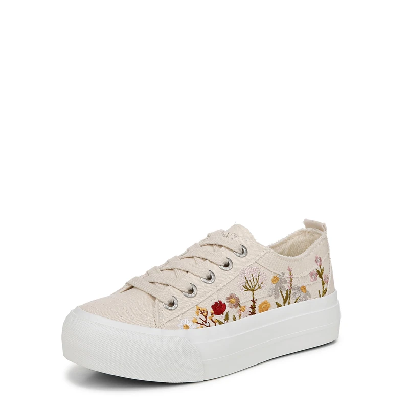 Blowfish Malibu Women's Modern Sneaker, White Desert Canvas, 5.5 UK