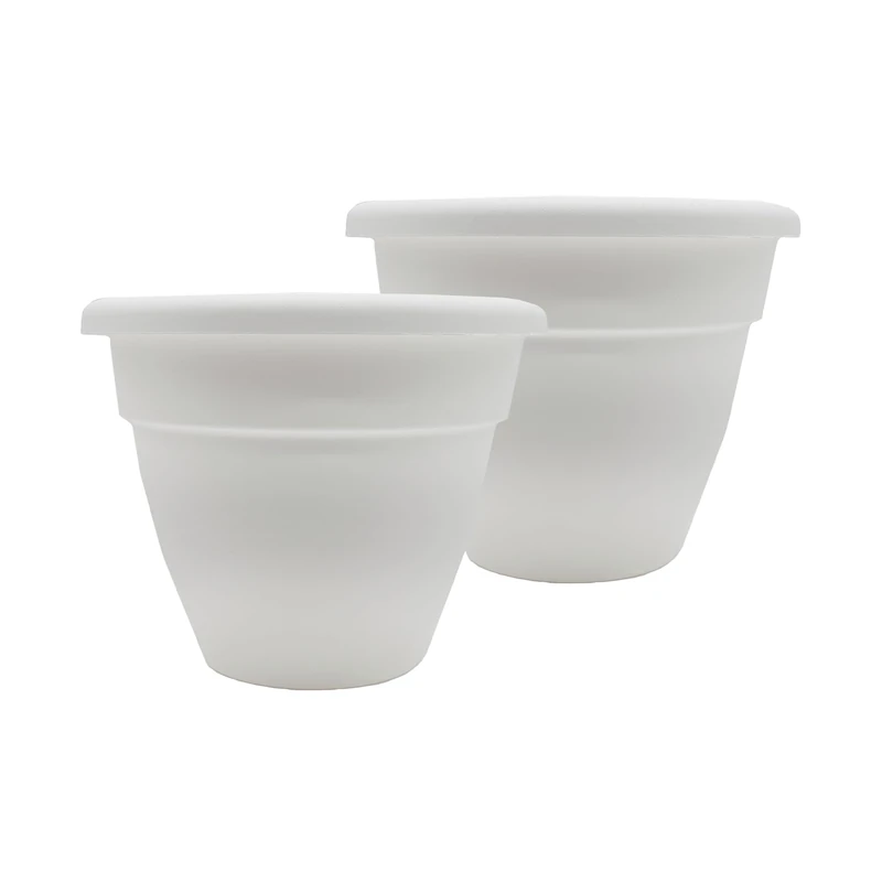 The HC Companies Planters, White, 16"