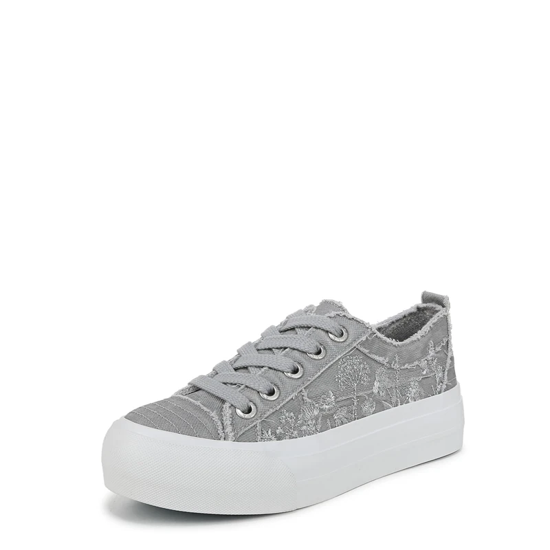 Blowfish Malibu Women's Modern Sneaker, Fog Grey Canvas, 6.5 UK