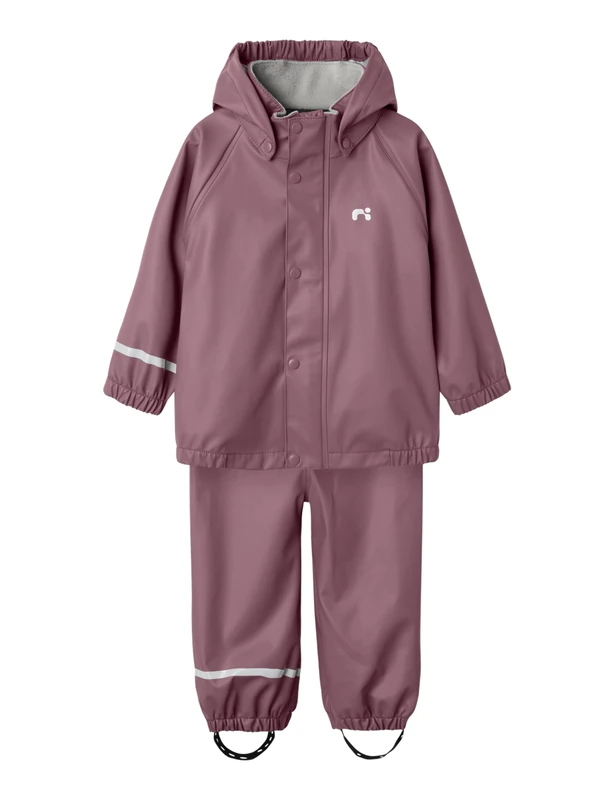 NAME IT Unisex Children's Nkndry10 Rain Set Fo Noos, Wistful Mauve, 146 cm