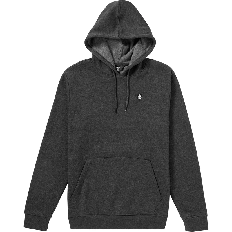 Volcom Men's Foreman Hoodie Fleece Sweatshirt, Heather Black, L