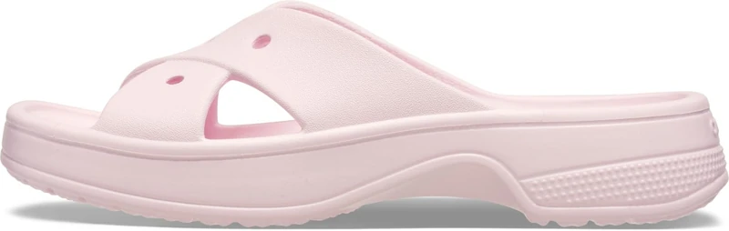Crocs Women Slide,Classic Womens Cross Strap,Pink Milk,8 UK Women