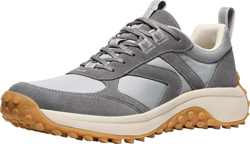 KEEN Men's KS86 Comfortable Durable Retro Style Sneakers, Steel Grey/Alloy, 8.5