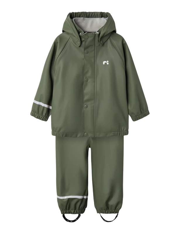 NAME IT Unisex Children's Nkndry10 Rain Set Fo Noos, Thymes, 140 cm