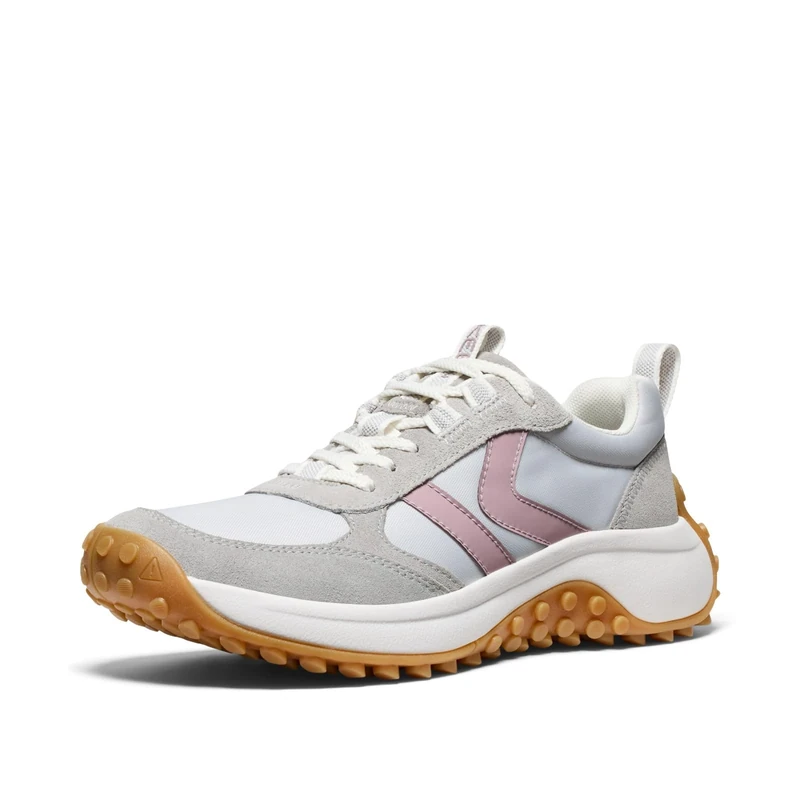 KEEN Women's KS86 Comfortable Durable Retro Style Sneakers, Alloy/Toadstool, 7