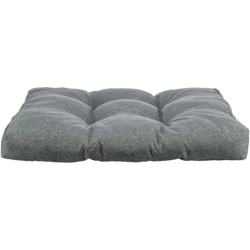 TRIXIE Dog Cushion NIO – 90 × 75 cm – Soft Dog Bed in Dark Grey with Polyester Filling, Water-Repellent Removable Cover and Anti-Slip Base – Indoor and Outdoor Use - 28437