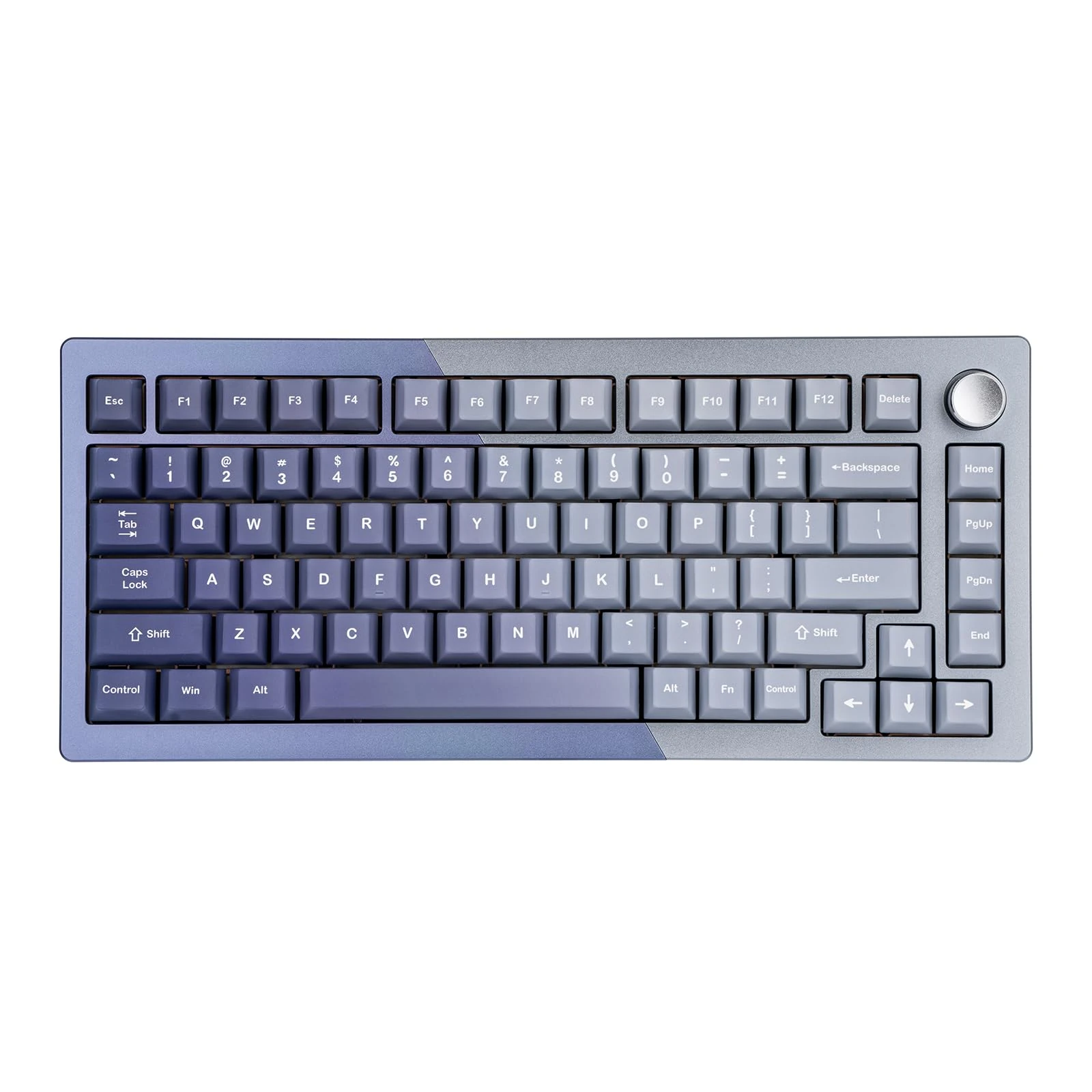 KiiBoom Loop 75 75% Full Aluminum Block Structure Mechanical Keyboard, QMK/VIA Gaming Keyboard, BT5.0/2.4GHz/USB-C Wireless Keyboard, Gasket, FR4 Plate, RGB for Win/Mac (Blue)