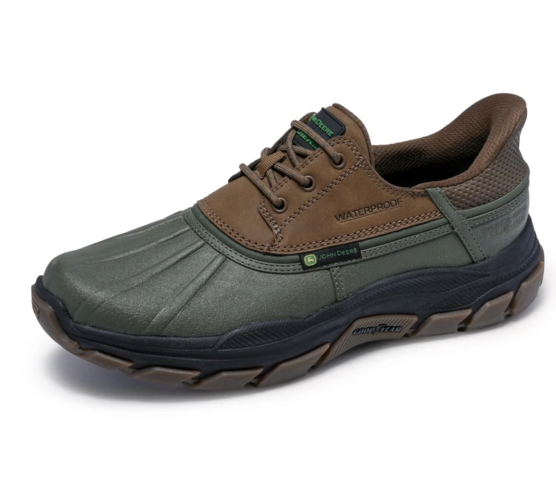 Skechers Men's x John Deere -RESPECTED TANZIER, Olive, 7.5