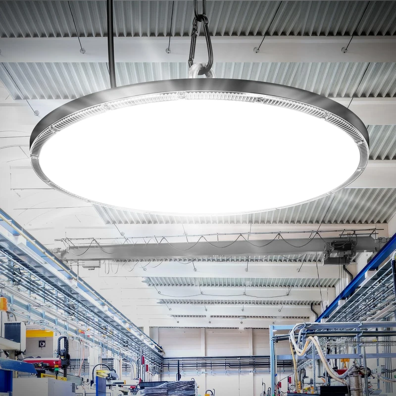 Viugreum 800W UFO LED High Bay Light, 80000LM Commercial Daylight 6500K, IP65 Waterproof AC 85-265V LED Warehouse Shop Garage Light for Factory Workshop Gym