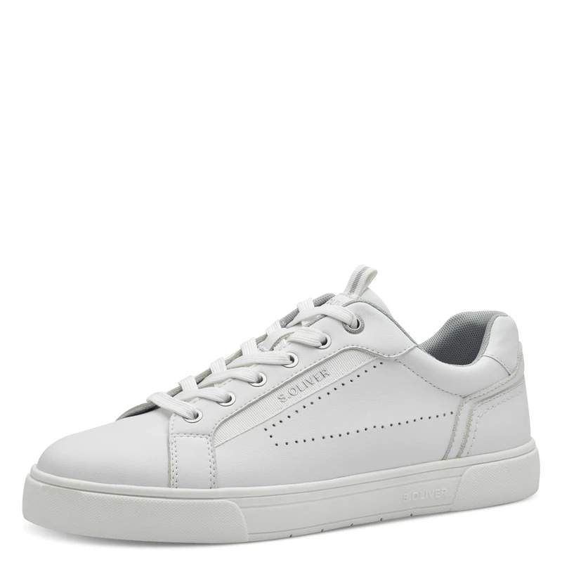 s.Oliver Men Herren Sneaker Low 5-13652-44, White, 8 UK
