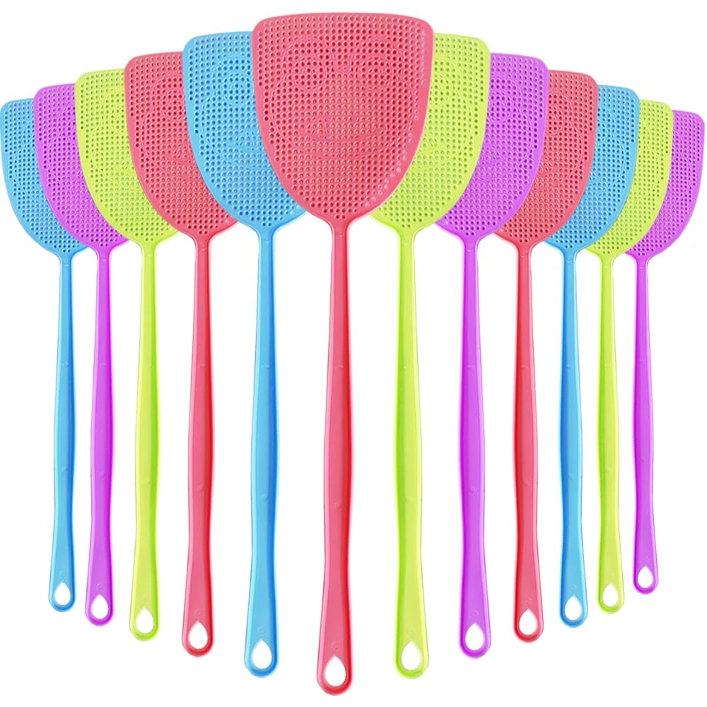 Ram® 12 Pack Fly Swatter Fly Catcher Insect Mosquito Wasp Pest Control With Long Handle Fly Swatters