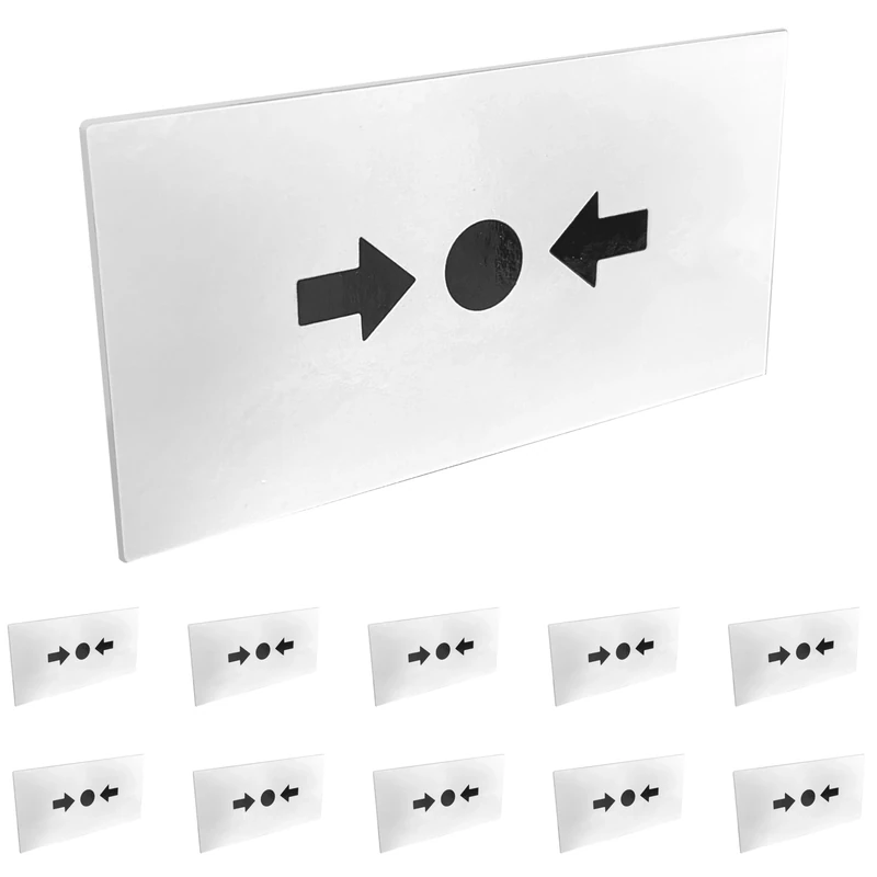 Evoges Spare Break Glass Replacement For Manual Fire Alarm Call Point, Pack of 10