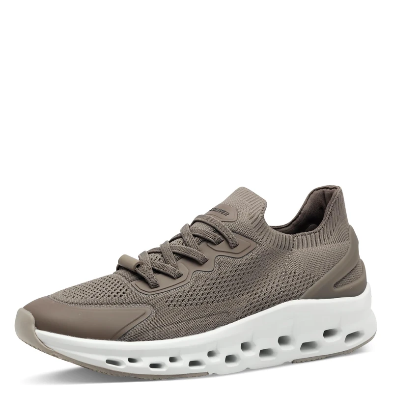 s.Oliver Women Damen Sneaker Slip On 5-24716-44, Light Taupe, 6 UK