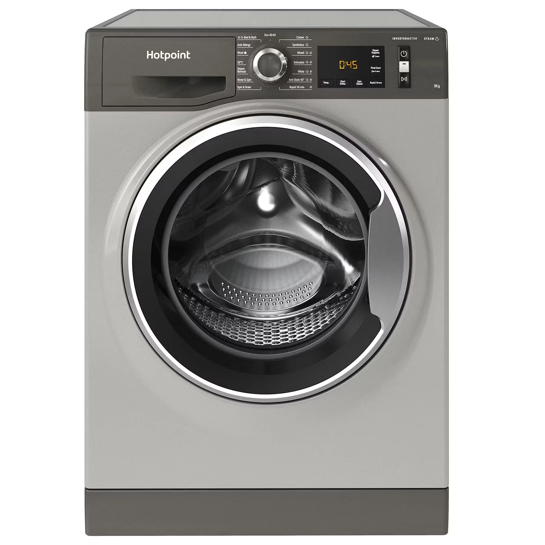 Hotpoint NM11948GCAUK 9kg Freestanding Washing Machine 1400rpm In Graphite