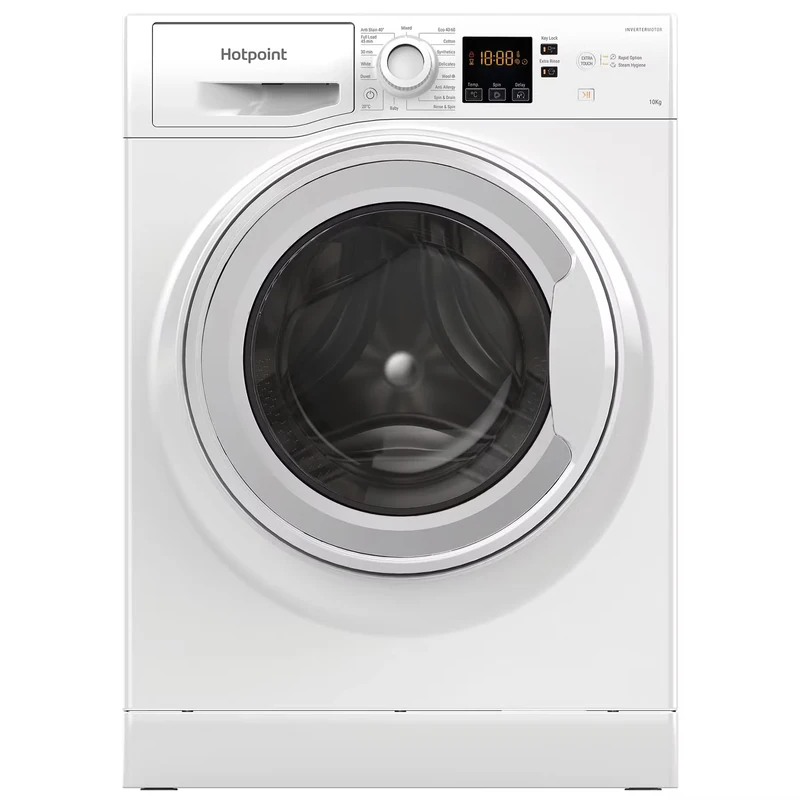 Hotpoint NSWM 1046 W UK 10kg 1400rpm Anti-Stain Washing Machine - White