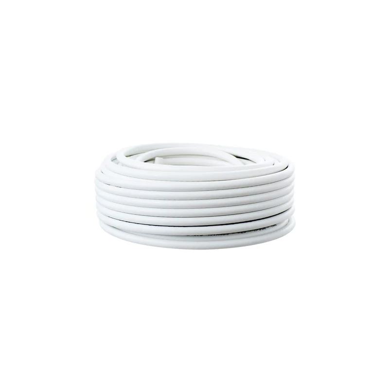 Eden pulse Tubular hose reel H05VV-F 3G 2.5mm² white 25 m, ideal for electrical connections and outdoor use. - Image 1