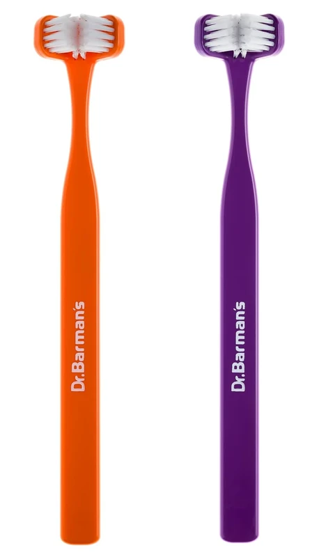 Dr. Barman's Superbrush Regular Toothbrush for Adults, Pack of 2 (12+ Years)
