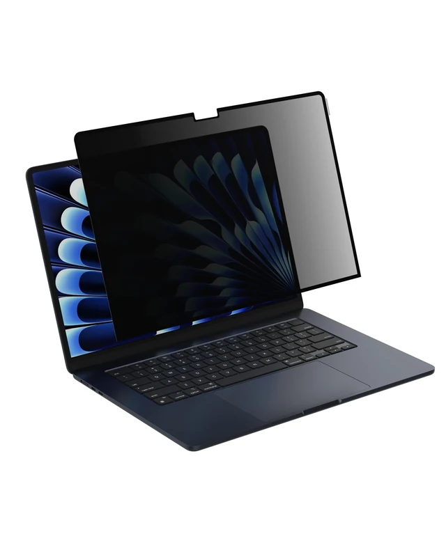 Belkin ScreenForce TruePrivacy Screen Protector for MacBook Air 15 M2, Anti-Glare Privacy, 2H Hardness, Removable & Reusable, Silicone Attachment, Easy Snap-On & Off Application