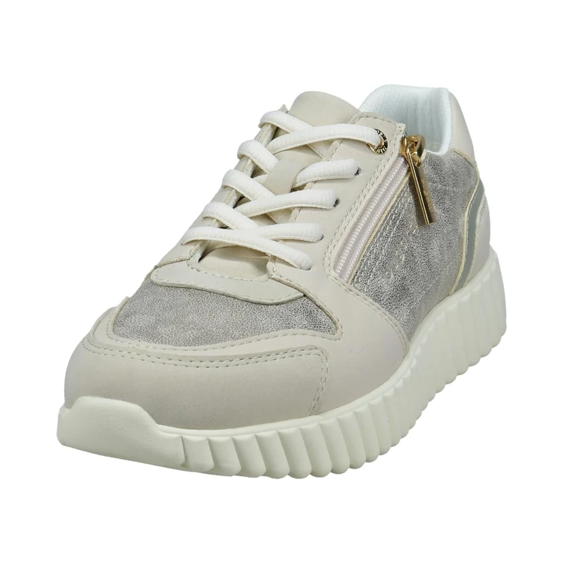 bugatti Women's Low-Top Trainers, Women's Lace-Up, Beige Metallics 5290, 4 UK